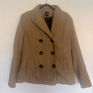 Rampage Camel Tan Pea Coat 100% Polyester Women’s Size Extra Large